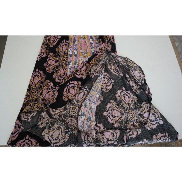 Free People OB1469383 Women's Sz M Black Combo That Moment Maxi Slip Dress $118+ - Picture 7 of 11